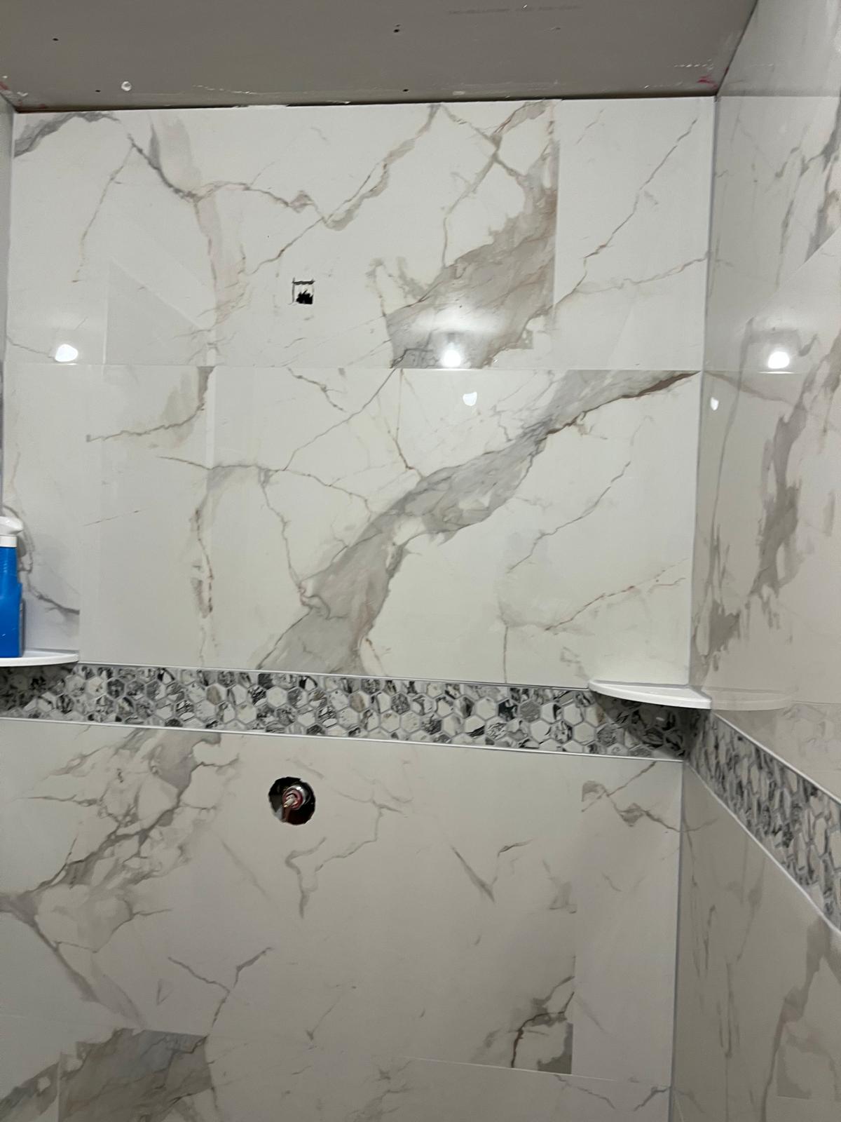 Shower tile detail